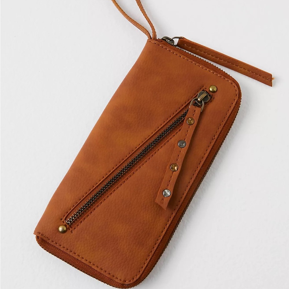 NEW Free People Distressed Vegan Leather Wallet